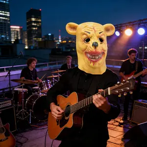 FNAF Five Nights At Freddy’s Freddy Fazbear 10th Anniversary mask，freddie mask，fnaf puppet，fnaf costume，marionette fnaf costume，the mangle fnaf mask