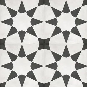 8 x 8 in. Form Monochrome Stellar Matte Pressed Glazed Porcelain Tile