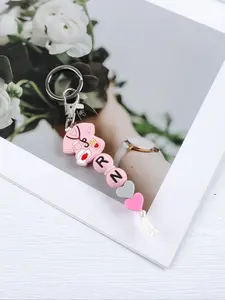 Medical Theme Beaded Keychain, Leopard Print Beads, Nurse Gift, Doctor Gift, Bag Accessory, Easy Storage, Perfect for Medical Professionals, Stylish Keychain