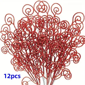 12pcs Candy Circle Leaves, Christmas Tree Decoration Accessories, Party Scene Setup Props, Eid Mubarak Celebrations