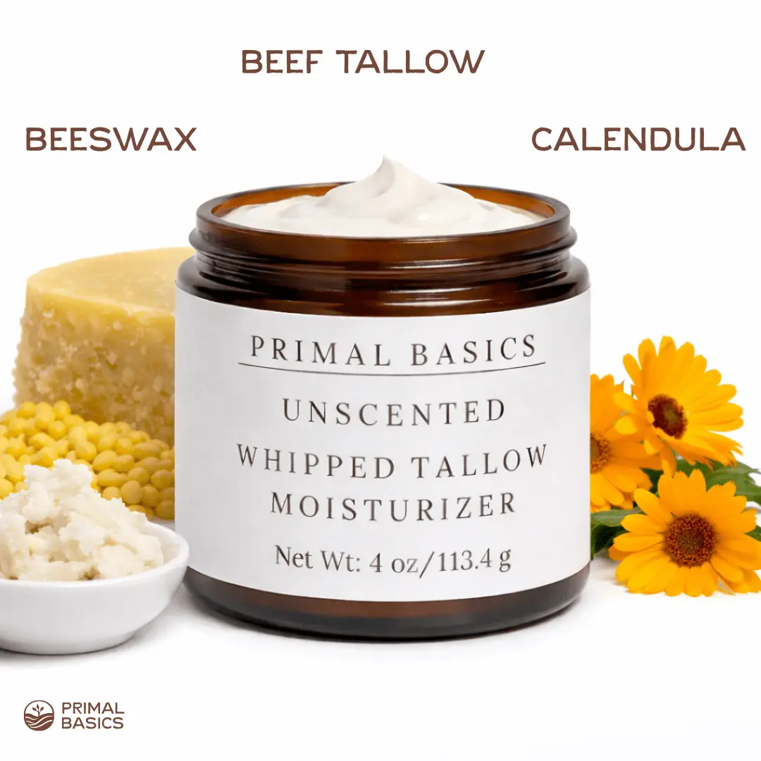 Unscented Beef Tallow Moisturizer 4 oz