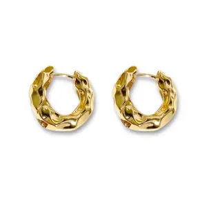 Chunky Small Gold Hoop Earrings for Women