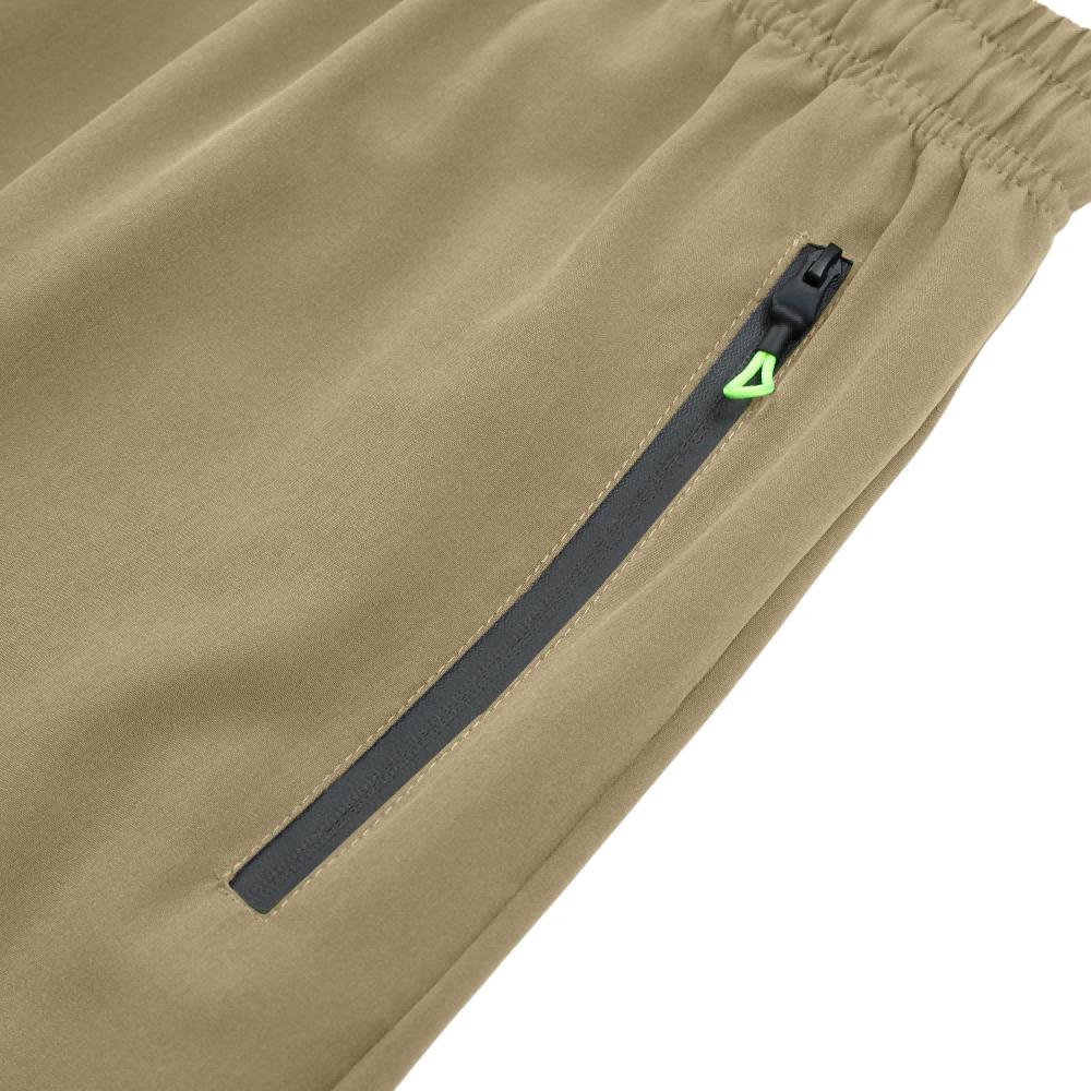 Men's 3-Pack Zipper Pocket Sports Shorts, with Reflective Prints, Drawstring Elasticated Waist, Zipper Side Pockets, Casual Shorts for Both Sports and Daily Wear