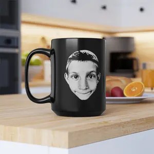 Dewey Malcolm Face Funny Ceramic Coffee Mug 11Oz 15Oz, Malcolm in the Middle Movie Coffee Mug For Fans, Movie Fan Gifts