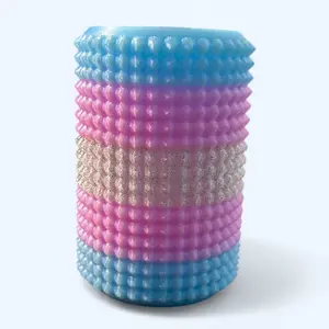 Little Ouchies Grippie XL TRANS PRIDE Portable Vibrant Colors Stim Tool with Firm Plastic Spikes for Anxiety & Stress Relief, Clip to Keys for On-the-Go Comfort Pain Stimulation Impulse Management