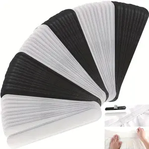 80pcs disposable collar pad, 9 inch sweat absorbing sticker, Cap Absorbent Sweat Shields Pad for Hats Strips (Black and White) Beauty & Personal Care Cosmetic Comfort