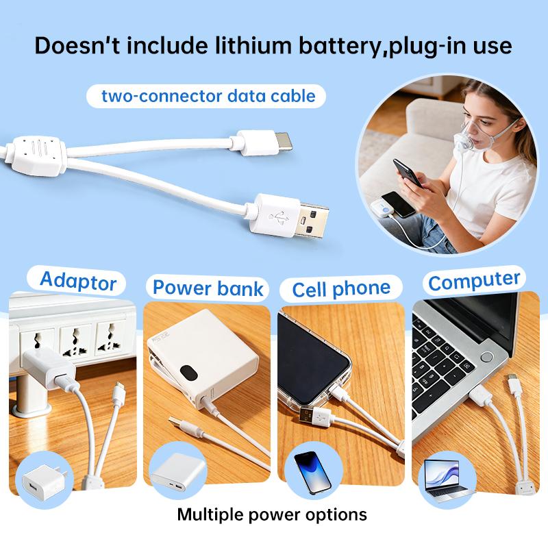 Portable Nebulizer Machine Suitable for Adults & Kids with 2 Masks & Mouthpiece - Atomizer for Home, Travel,, COPD