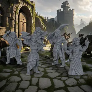 DND Miniature Fantasy Figures - Bandits for RPG Scenarios, Role-Playing Game Accessories, TTRPG Character Set, Fantasy Miniatures for Adventure Campaigns, Perfect Gift for RPG Enthusiasts