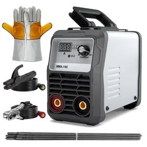 [Summervibes]140A Portable Mini Arc Welder, 2-in-1 Stick/Lift TIG Welding Machine with Smart LED Display, 3.72lbs Lightweight IGBT Inverter for Home DIY, Starter Kit Included