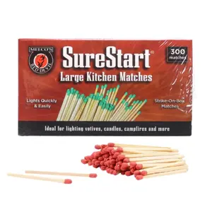 Meeco Manufacturing  Large Kitchen Matches, 600 Count, Wooden, Utensils
