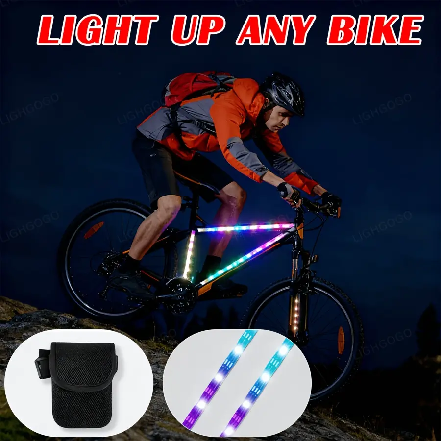 2-in-1 Electric Scooter with LED Light Strip for Night Riding, 5V Flashing Mode, Suitable for Outdoor Use, LED Light Strip