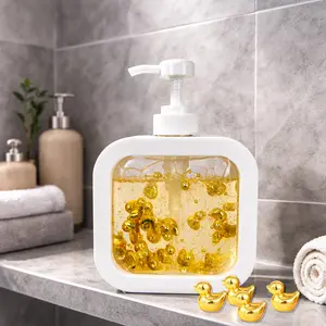 30Pcs Gold Mini Ducks and Hand Soap Dispenser for Bathroom& Kitchen,Colorful Tiny Ducks to Hide,Hand Soap Dispenser Decoration Mini Ducks,