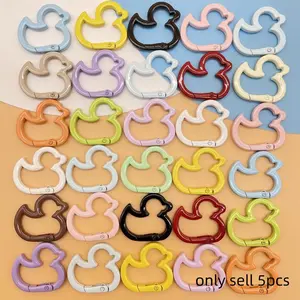 Cute Metal Mountain Buckle, 5 Counts Aluminum Alloy Spring Hook, Open Spring Buckle, Multifunctional Buckle and DIY Accessories