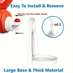 1pc Laundry Detergent Cup Holder Detergent Drip Catcher, Portable Laundry Organizer Clip Tight On Laundry Bottle Spouts, No More Leaks Or Mess With Detergent And Fabric Softener In Laundry Room, Foldable Plastic Laundry Liquid Cup Holder For Home