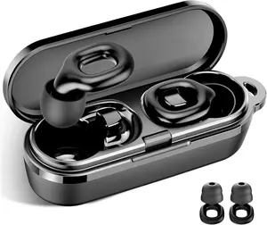 Reusable Silicone Ear Plugs for Sleeping, 35dB Noise Cancelling with Single & Double Layer Tips, for Side Sleepers (Travel Use)