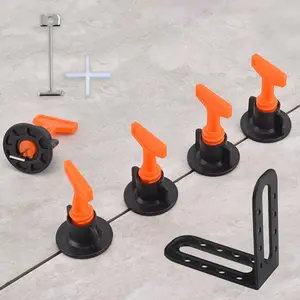 Tile Leveling Machine, Right Angle Fixing Clip, Replacement of Steel Needle, Fixing Gap Clip - Tile Pasting Tool, Laying Neatly, Without Damaging Tiles or Bulging