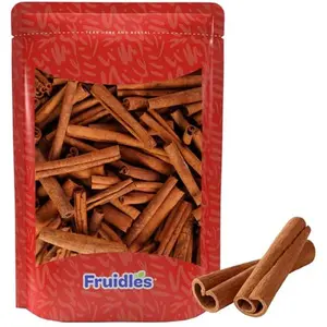 Fruidles Cinnamon Sticks, Premium Grade Harvested Natural Cassia Cinnamon, Strong Aroma, Perfect for Baking, Cooking & Beverages, Kosher Certified - 4 Oz