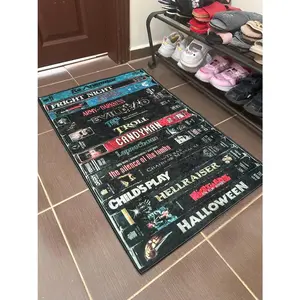 Retro Movies, Modern Rug ,Horror, VHS Films, Colorful Rug, Art Rug, Movie Rug, Home Decor Rug, Non slip Rug, Carpet,Area Rug, Popular Rug