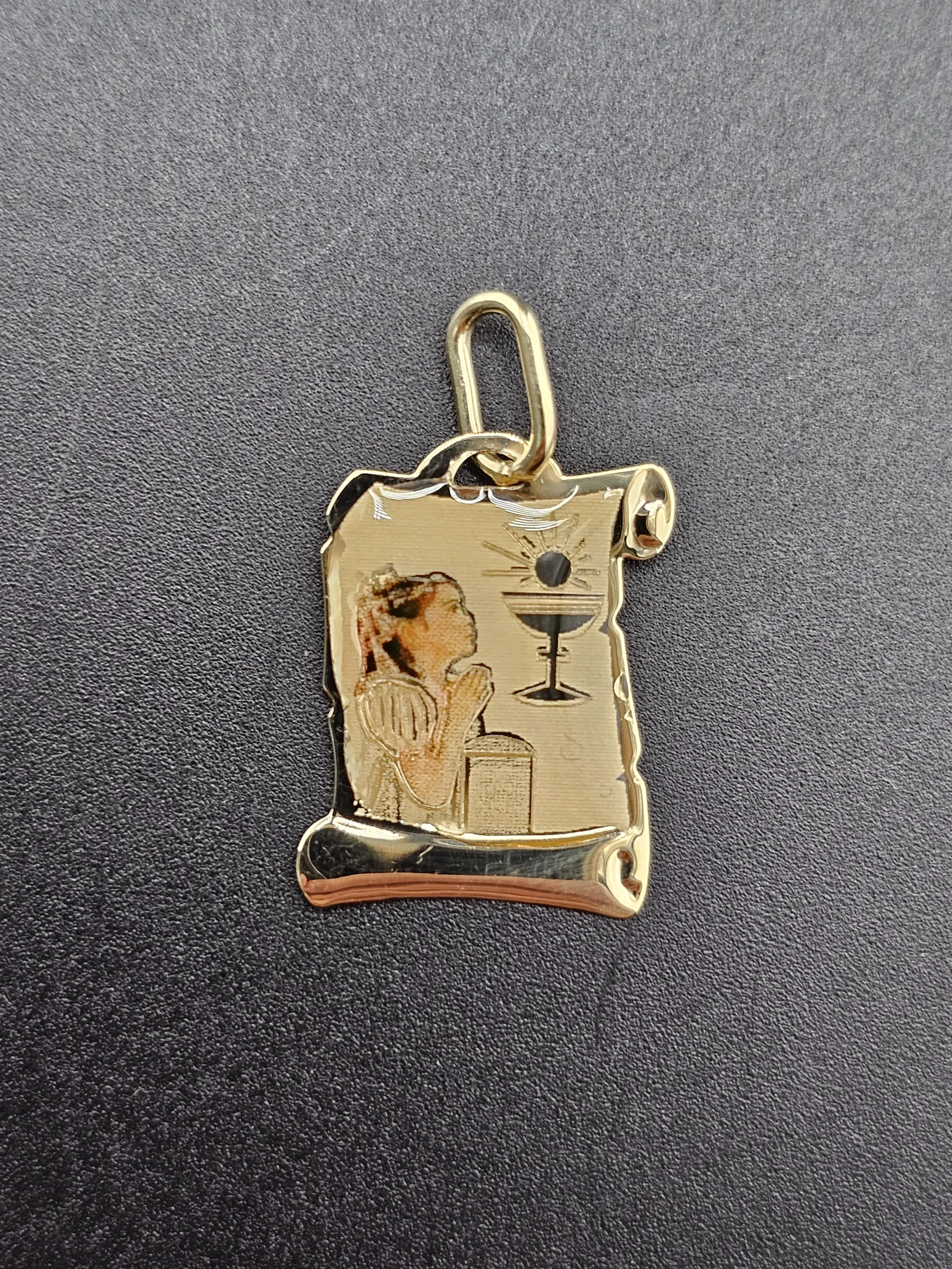 14K Gold Pendant - First Holy Communion