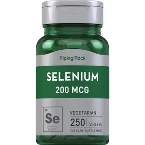 Piping Rock Selenium 200mcg Supplement | 250 Tablets | Vegetarian, Non-GMO, Gluten Free