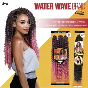ZURY 20" WATER WAVE BRAID PRESTRETCHED 3PCK