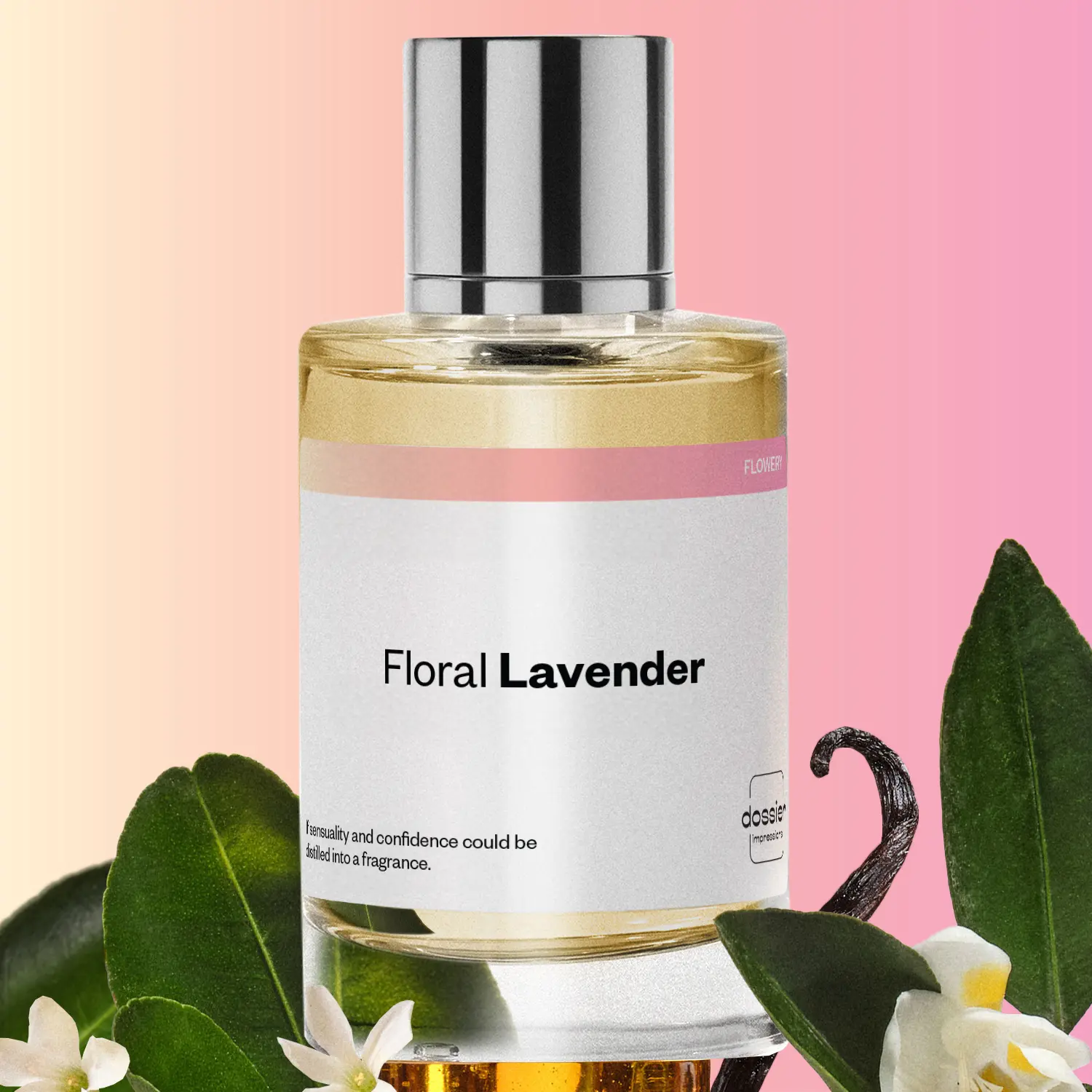 Floral Lavender, Dossier, Women Perfume, Eau de Parfum, 50ml-100ml, Mandarin, Jasmin, Lavender, Orange Blossom, Vanilla, Amber, Musk Floral Lavender, Dossier, Women Perfume, Eau de Parfum, 50ml-100ml, Mandarin, Jasmin, Lavender, Orange Blossom, Vanilla, Amber, Musk