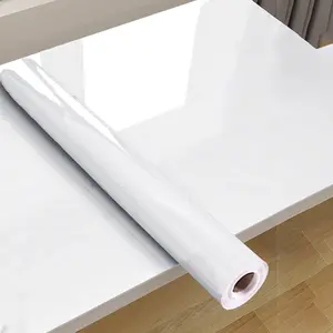 PVC Marble Self-Adhesive Wallpaper Roll, Marble Pattern Wallpaper, Waterproof Oil-Proof Sticker for Restaurant Kitchen Living Room Background Wall Decoration