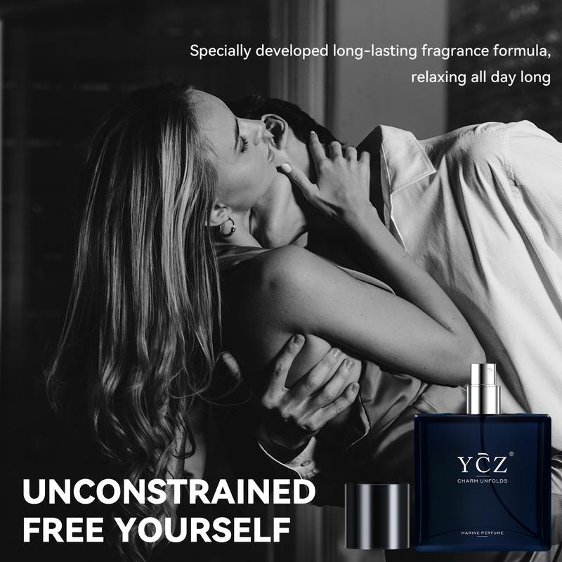YCZ Midnight Marine Eau De Parfum Unisex 50ml Ocean Fresh Scent Premium Aromatic Woody Fragrance with Bergamot Coconut Amber for Him & Her Bold Arabian Perfume Luxurious Gift
