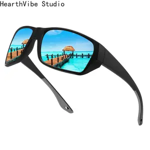 New European and American men's and women's outdoor sports colorful glasses polarized sunglasses cross-border box cycling driving sunglasses