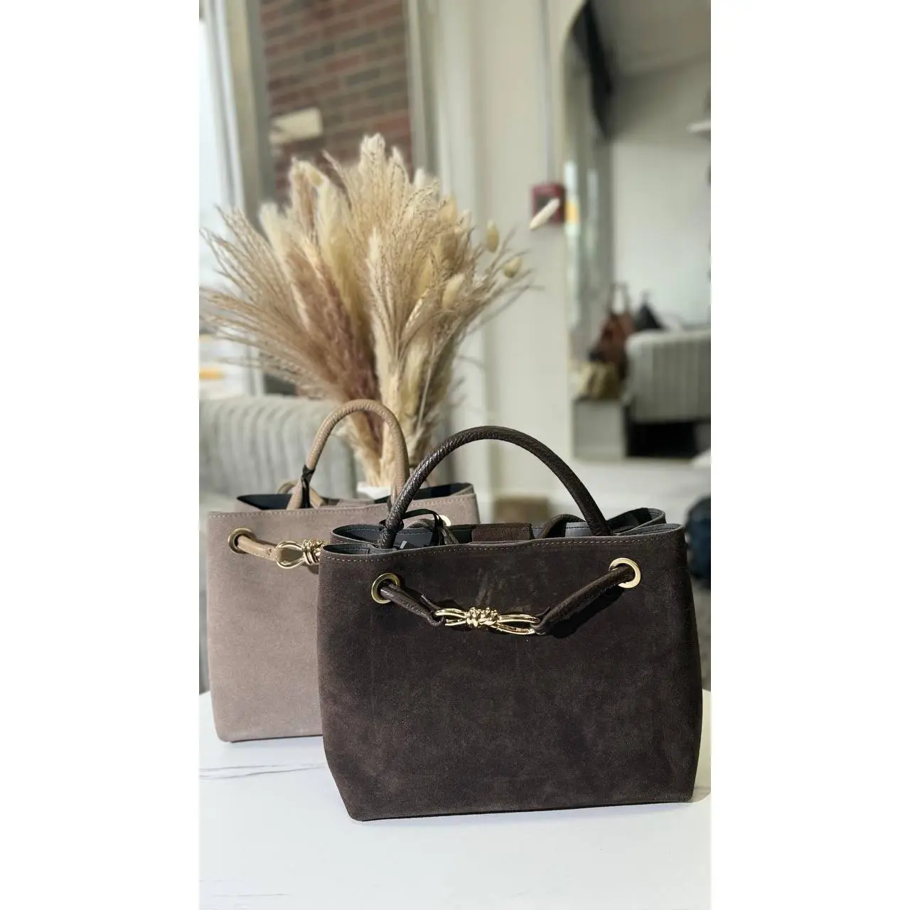 Bag “Italica Eleganza” – A Masterpiece of Italian Craftsmanship in Leather &amp; Suede