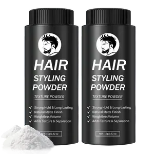 QIUFSSE 2 PCS Hair Mattifying Volumizing Texturizing Powder for Men Women Fluffy Hair Texture Volume Styling Powder Matte Finish Oil Control Natural Look Easy to Apply