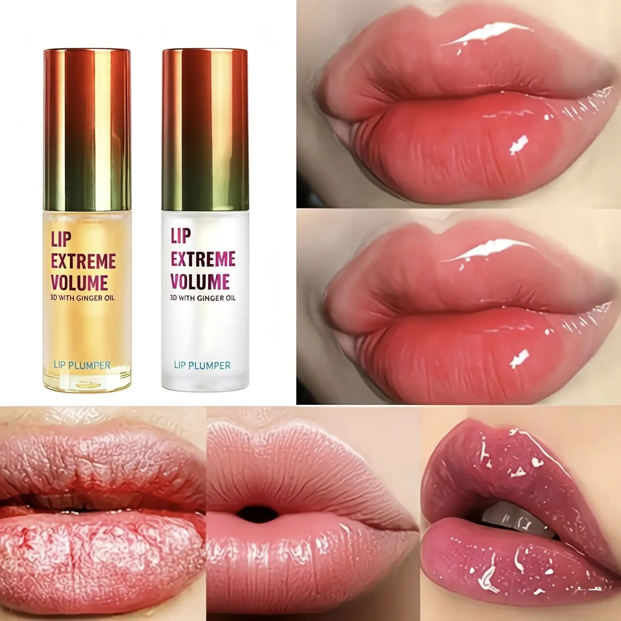 Long Lasting Lip Plumper Oil Serum - Hydrating Lip Balm - Instant Volumizing Essence Oil - Increases Elasticity Repair Lip Fine Lines - Moisturizing Sexy Lip Balm - Lip Care Products for All Occasions Makeup - Cosmetic