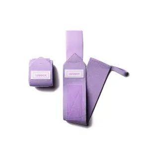 UPPPER Wrist Wraps Lavender 2.0 - 19" Wrist Support for Powerlifting and Gym Workouts, Hook-and-Loop Closure, Thumb Loop