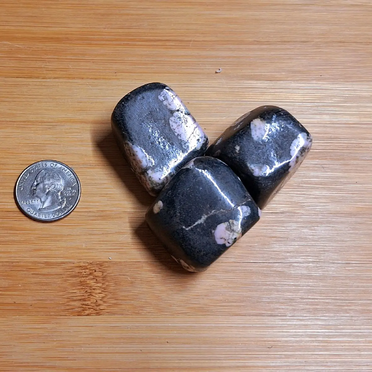Tumbled Snowflake Obsidian