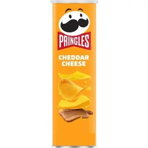 3x Pringles Cheddar Cheese - Snack Savory Potato Crisps Salty Treats Lunch Side Crunchy Munchies Food Cravings Grocery Pantry Party Bulk Lot Bundle Wholesale Super Stack Original Flavor Classic Yellow Pack Can 5.57oz 3 Count Pk