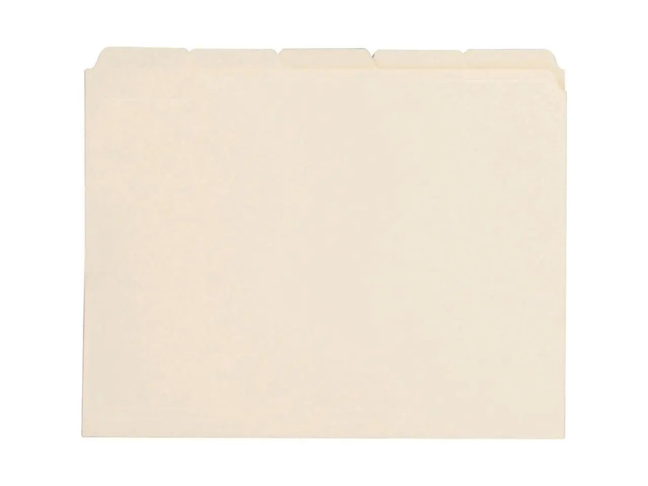 Business Source File Folder 1/5-Cut Tab 3/4" Exp. 11 Pt. Ltr 100/BX Manila 43567