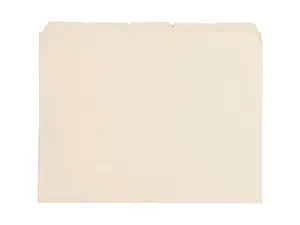 Business Source File Folder 1/5-Cut Tab 3/4" Exp. 11 Pt. Ltr 100/BX Manila 43567