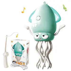 Electric Dancing Octopus Toy, Automatic Swing Magic Obstacle Avoidanceoctopus, Wiggly Wonder Octopus Toy with LED Lights and Music, Crazy 8-Leg Wiggly Octopus Toy with Music