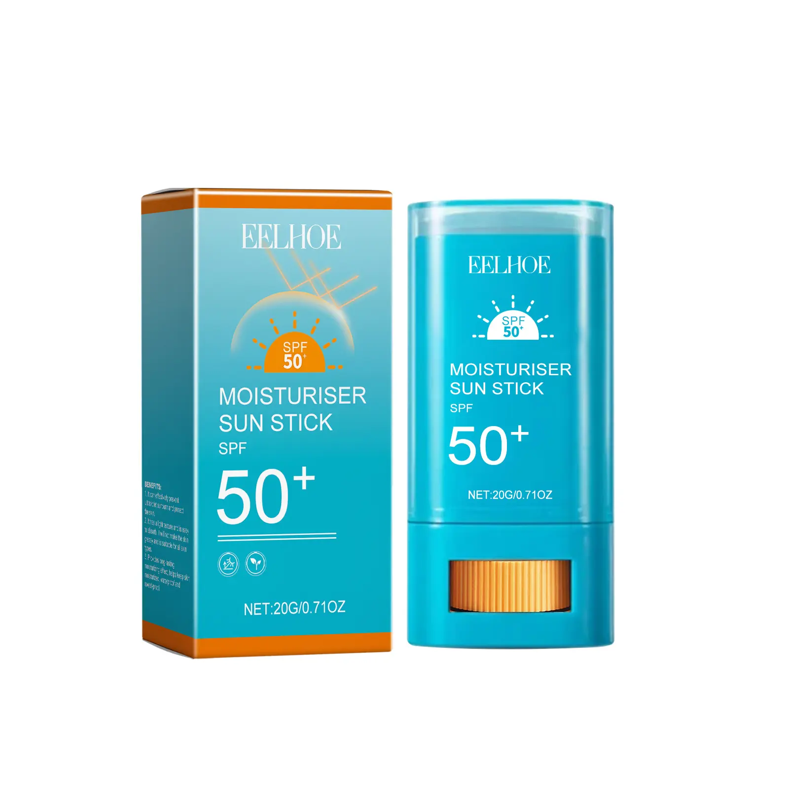 Unisex Moisturizing Sunscreen Stick, Daily Hydrating Sunscreen, Lightweight Non-Greasy Waterproof Skin Care for All Skin Types