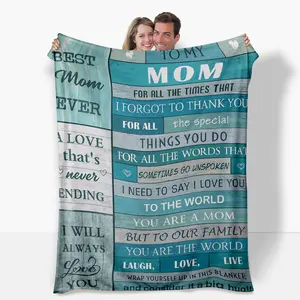 Soft Blanket Gifts for Mom, Birthday Gifts for Dear Mom grandmother , Gifts for Valentines Christmas Mothers Day, Mommy Blanket