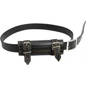 Katana Rapier Sword Two Buckle Leather Frog Hip Carry Holster with Belt Scabbard Holder Medieval Cosplay Accessories Stainless Steel Fishing Rod Holder