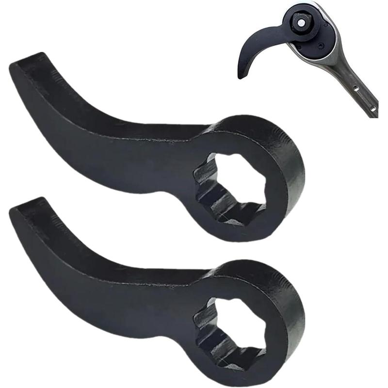2-Piece Pry Bar Wrench Adapter Head – 1/2 Inch Drive, Adjustable Angle, Half Shaft Removal Tool For Ratchet Or Breaker Bar – Heavy-Duty Carbon Steel