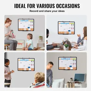 VEVOR 48x 36 Whiteboard Cork Board Combo with Aluminum Frame - 2-in-1 Magnetic Dry Erase Bulletin Board for Wall Mount - Ideal for School, Home, OfficeVEVOR Super Brand Day