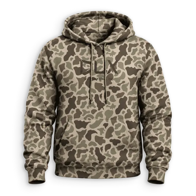 DUX Camo HD Thermal Hoodie, Camo Hoodie For Men, Breathable Camo Print – Original Hunting Style Tee for Men & Women