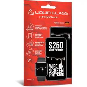 Liquid Glass Screen Protector With $250 Screen Protection - Scratch Resistant Wipe On Coating for All Smartphones Tablets Smartwatches - Universal