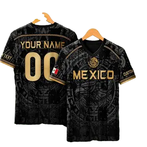 Custom Name Mexico Soccer Jersey, Personalized Mexican Aztec Jersey, Customized Mexico Soccer Shirts For Men & Kid, Soccer Jerseys For Team, The Big Tournament 2026 Inspired