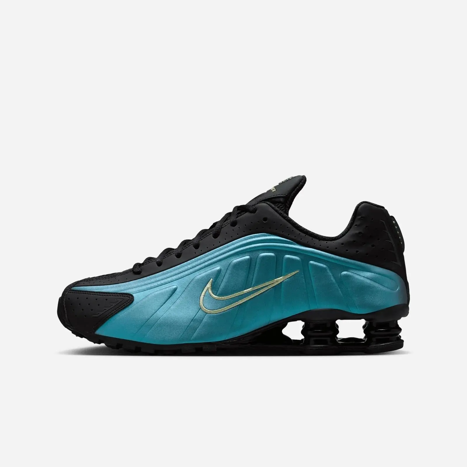 Nike Shox R4  Sapphire Light Liquid Lime Men's IF4849-500 New Sneakers
