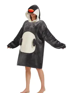 Women's autumn and winter pajamas, soft, fluffy, comfortable, warm, and lightweight sweatshirt; women's pajamas, casual long sleeves with cute animal designs and pockets.Room decor,Snacks,Gym clothing Gift boxes