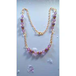 Purple Bead Necklace      (4767)