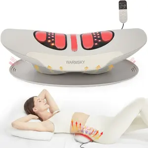 Soothing Warm Therapy & Air Traction Lower Back Massager – Smart Spinal Decompression Device to Ease Sciatica, Lumbar Stiffness & Pressure – Premium Gift for Parents & Loved Ones